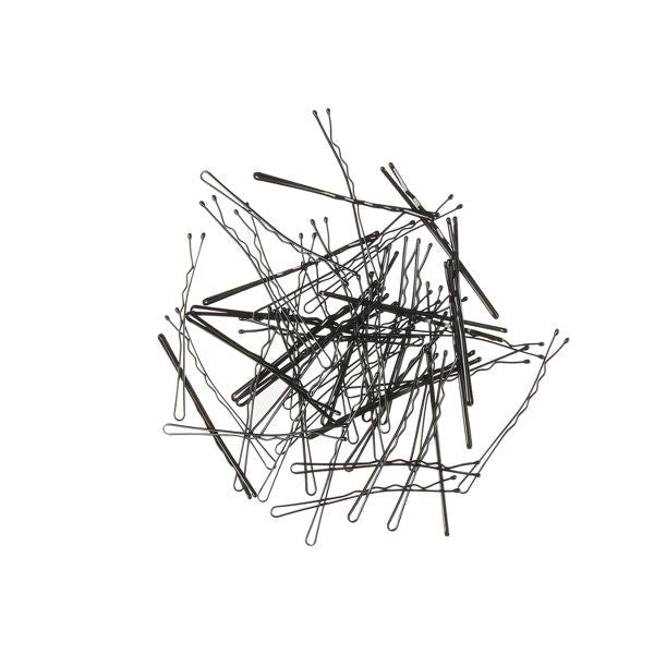 scünci Extra Long Metal Bobby Pins - Black - Long Hair - 48pcs
