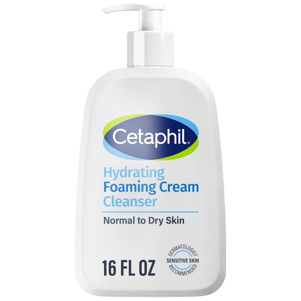 Cetaphil Hydrating Foaming Cream Facial Cleanser Face Wash with Niacinamide - 16oz