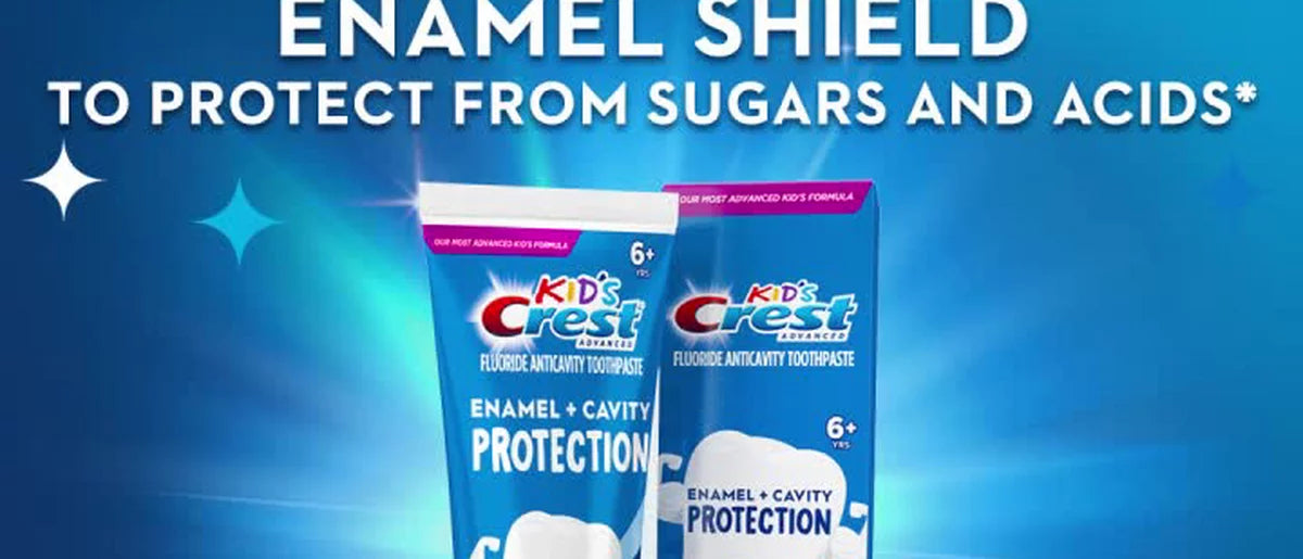 Crest Kids Sugar & Bacteria Shield Toothpaste, Strawberry Flavor, 4.1oz