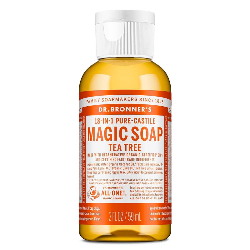 Dr. Bronner's Magic Pure Castile Liquid Soap Hand & Bodywash - Almond - 2 fl oz