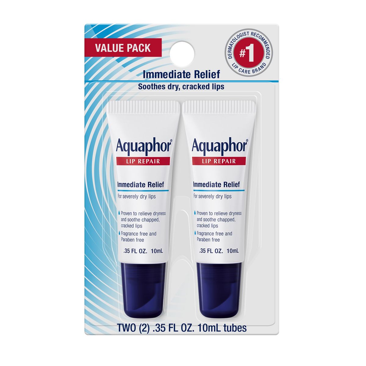 Aquaphor Immediate Relief Lip Repair Balm - 0.35 fl oz
