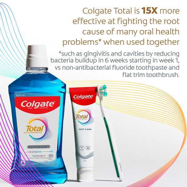 Colgate Total Active Prevention Deep Clean Whitening Toothpaste - Mint - 5.1oz