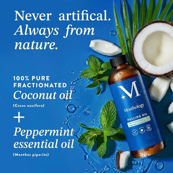 Mouthology Coconut Peppermint Pulling Oil - 16 fl oz