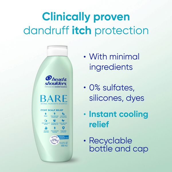 Head & Shoulders BARE Itchy Scalp Relief Anti-Dandruff Shampoo - 13.5 fl oz