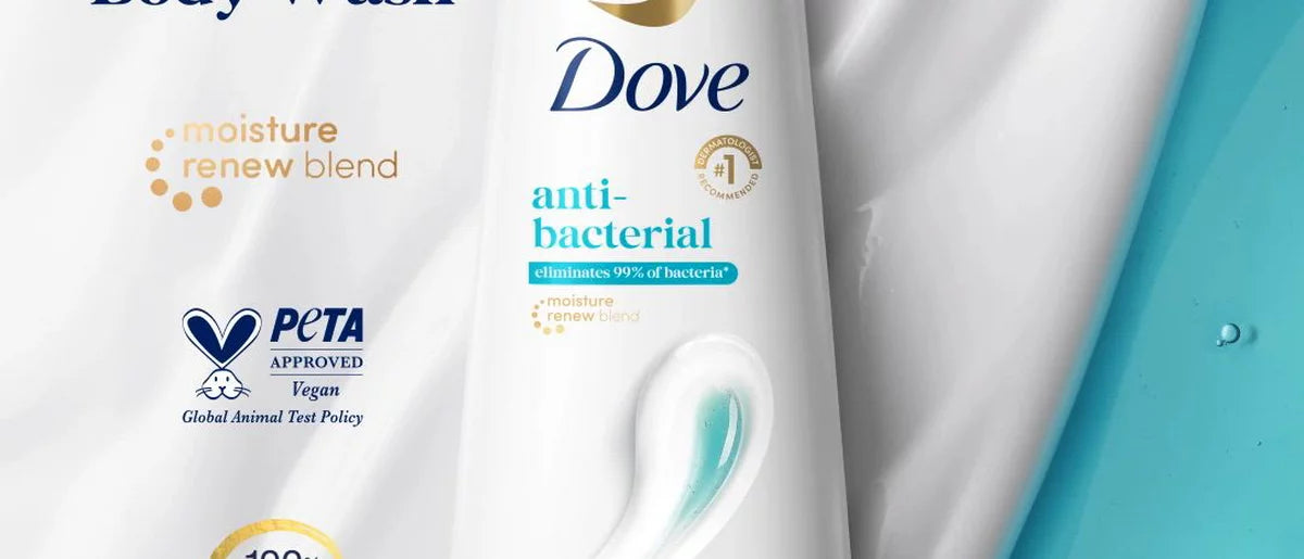 Dove Beauty Antibacterial Body Wash Pump 24hr Lotion-Soft Skin - 30.6 fl oz