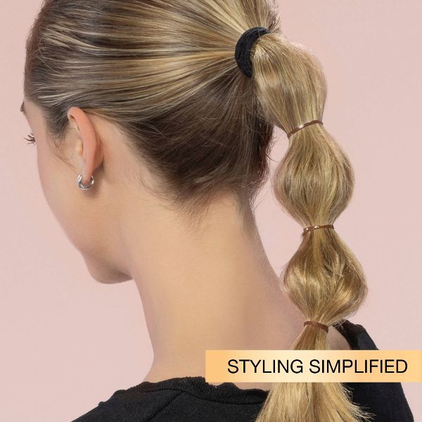 scünci Mixed Size Polyband Elastic Hair Ties - Black - All Hair - 300pcs