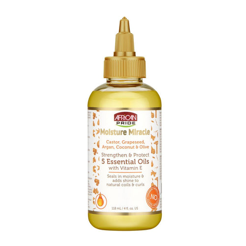 African Pride Hair Moisture Miracle Strengthen and Protect 5 Essential Oils - 4 fl oz