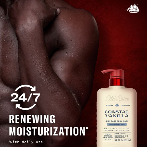 Old Spice Windborn Collection Men's Body Wash for Normal Skin - Coastal Vanilla Scent - 20 fl oz