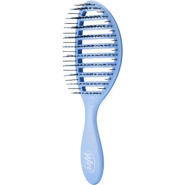 Wet Brush Speed Dry Detangler Hair Brush for Quick Heat Drying Styles - Frost Pink