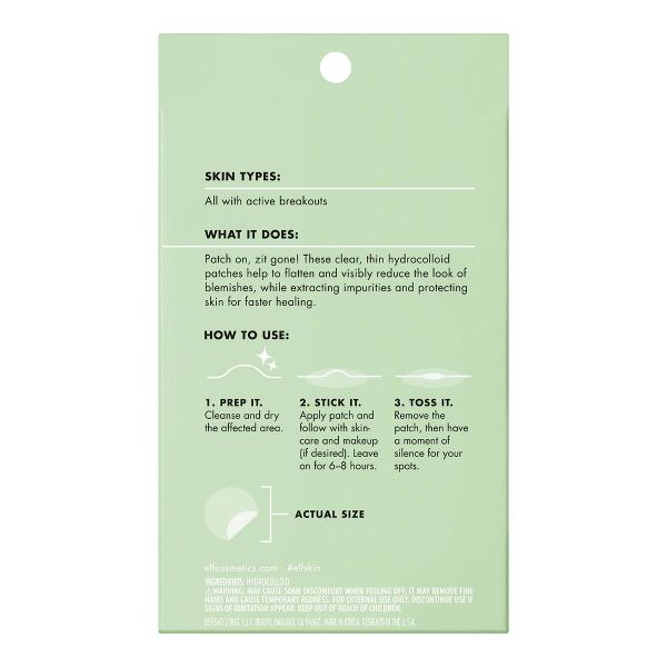 e.l.f. SKIN Blemish Breakthrough Stick It to Zits Pimple Patches - 36ct