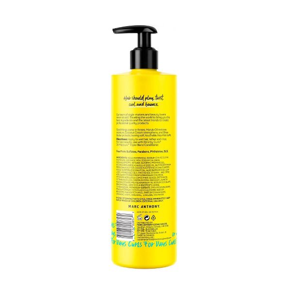 Marc Anthony Strictly Curls 3x Moisture Shampoo for Curly Hair - Shea Butter & Marula Oil - 16 fl oz