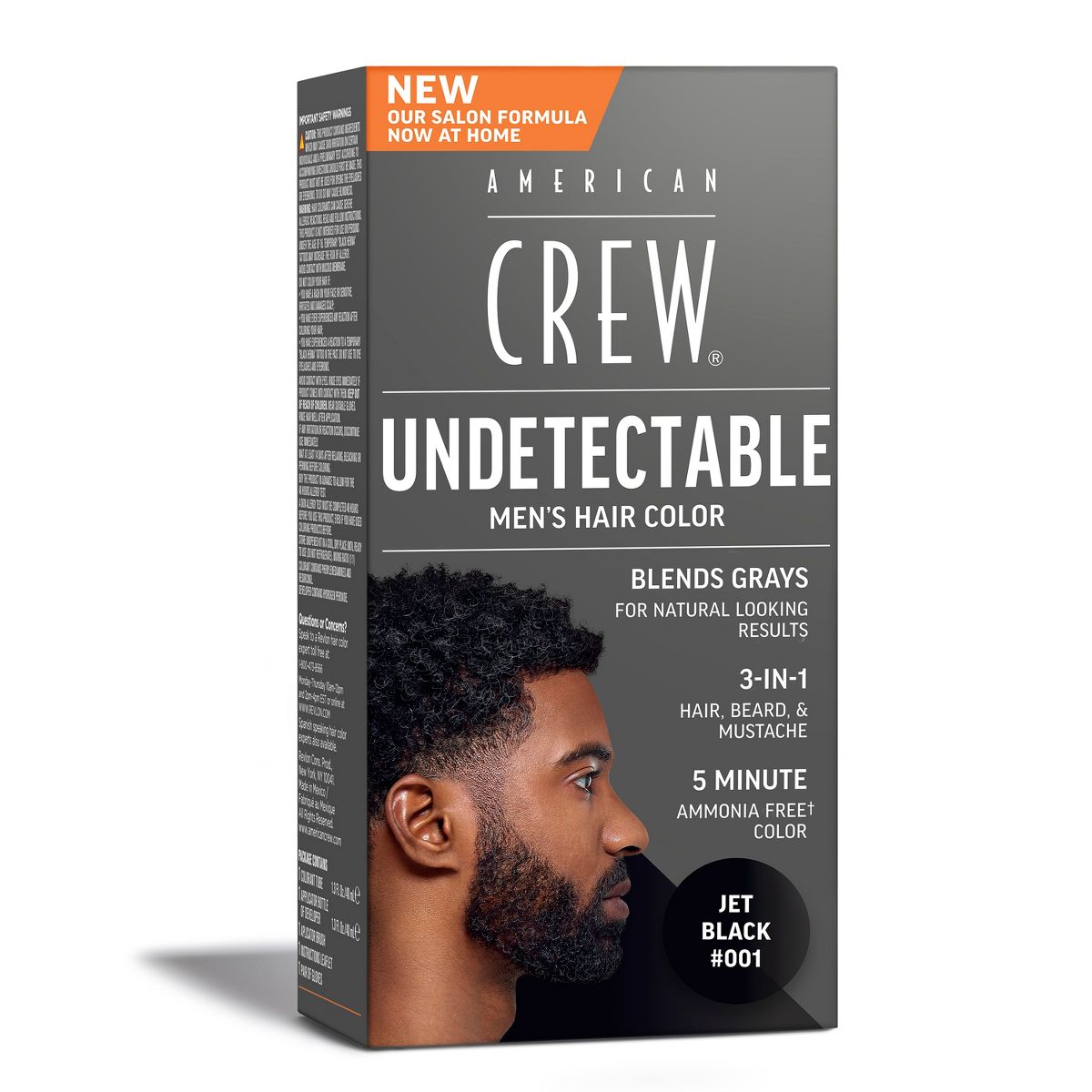 American Crew Undetectable Men's Hair Color - Dark Brown - 2.6 fl oz