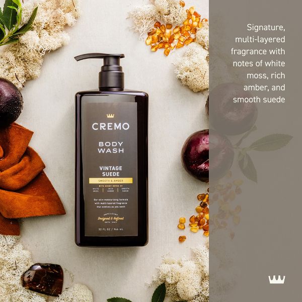 Cremo Vintage Suede Body Wash - 32 fl oz