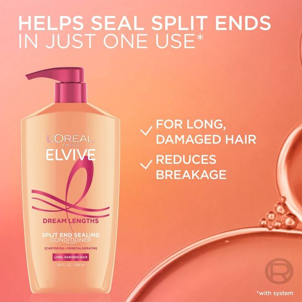 L'Oreal Paris Elvive Dream Lengths Conditioner for Long, Damaged Hair - 28 fl oz