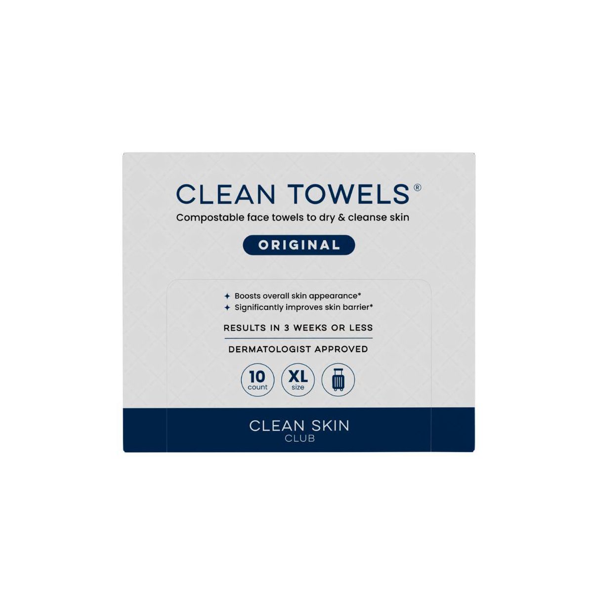 Clean Skin Club Cleansing Towels - XL - 10ct