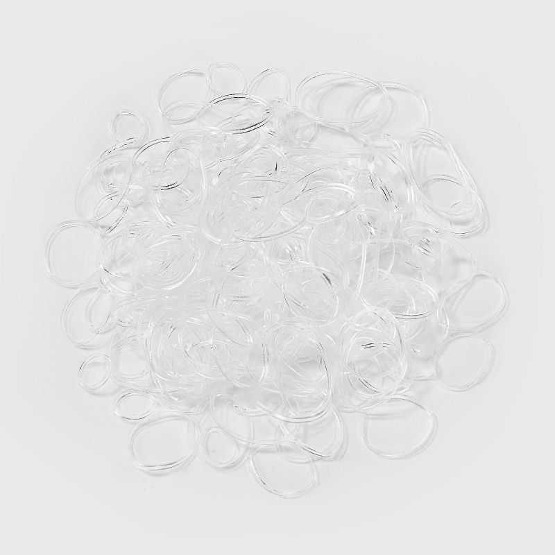 Kids' Medium Glitter Polybands - 500ct - Cat & Jack: Securing Hair, For All Hair Types, Includes Elastic