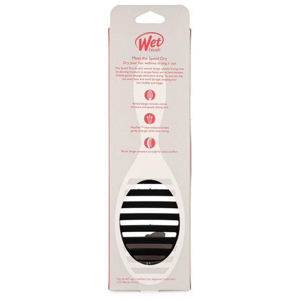 Wet Brush Speed Dry Detangler Hair Brush for Quick Heat Drying Styles - Frost Pink