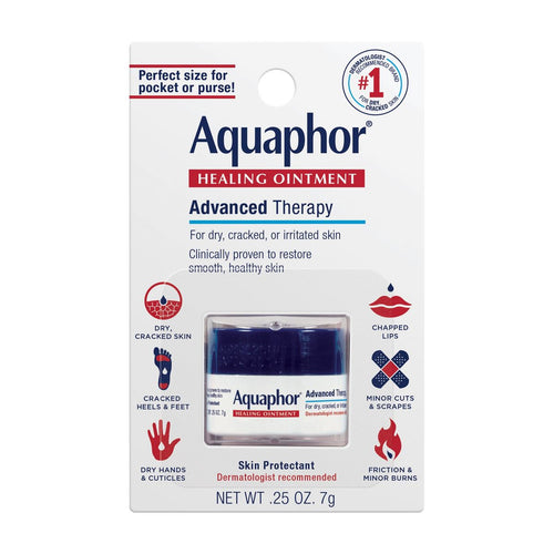 Aquaphor Healing Ointment Skin Protectant Advanced Therapy Moisturizer for Dry and Cracked Skin Unscented - .25oz