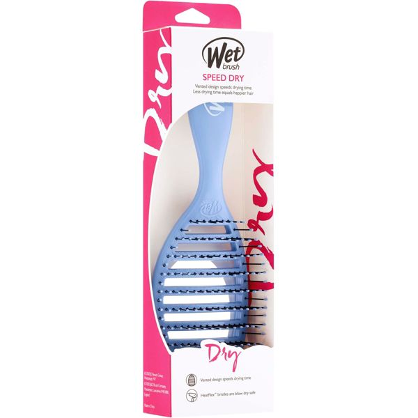 Wet Brush Speed Dry Detangler Hair Brush for Quick Heat Drying Styles - Frost Pink