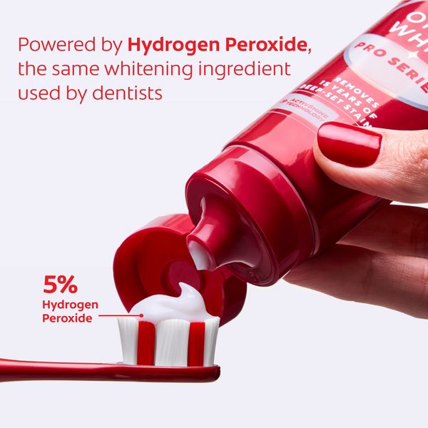 Colgate Optic White Pro Series Express White Teeth Whitening Toothpaste with 5% Hydrogen Peroxide - 3oz/2pk