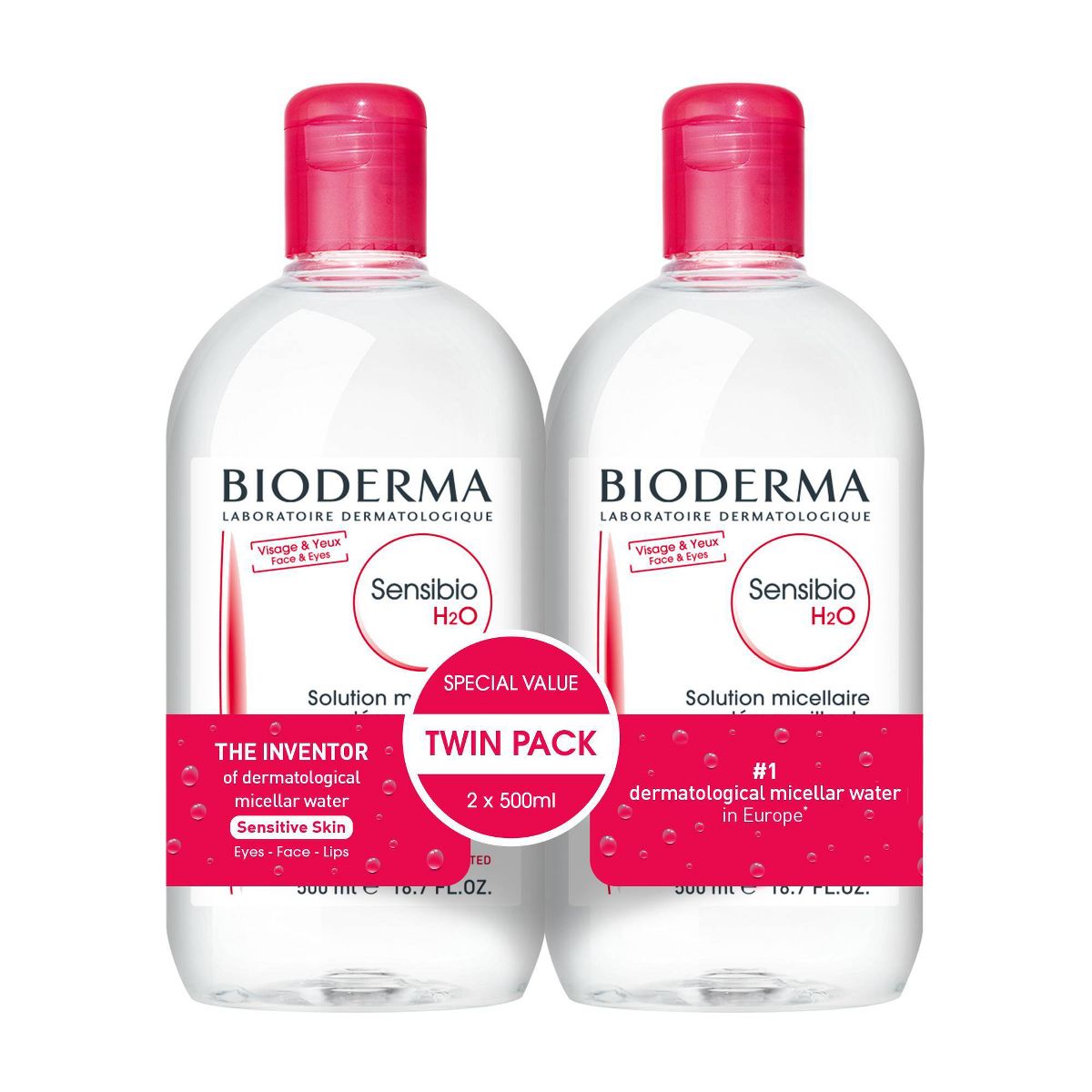Bioderma Sensibio H2O Micellar Water Makeup Remover - 16.9 fl oz