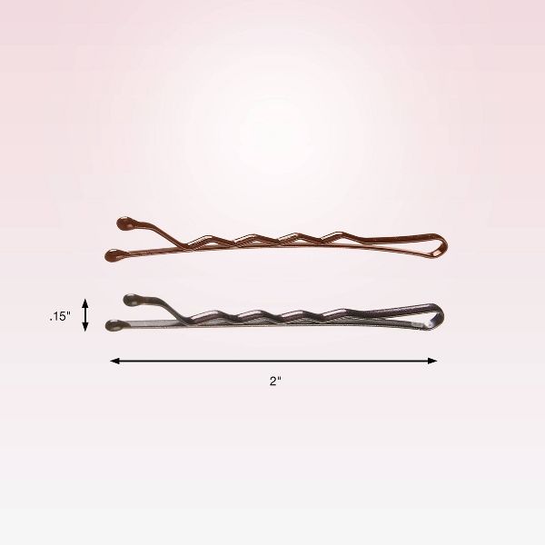 scünci Metal Bobby Pins - Black/Dark Brown - All Hair - 50pcs