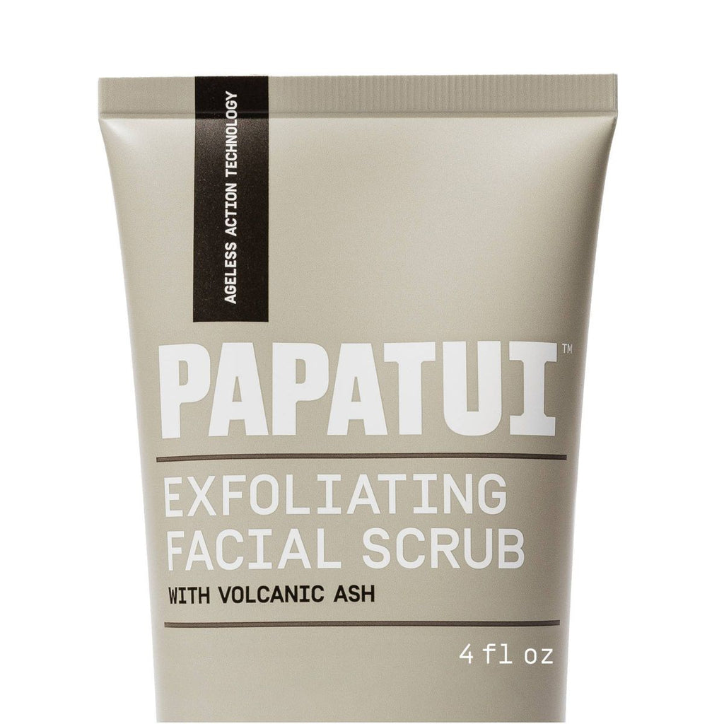 Papatui Paraben-Free Men's Ageless Action Niacinamide and Hyaluronic Acid Face Exfoliating Scrub - Unscented - 4oz