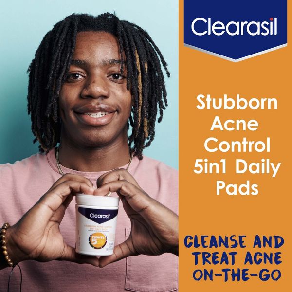 Clearasil Stubborn Acne Control 5in1 Daily Pads - 90ct