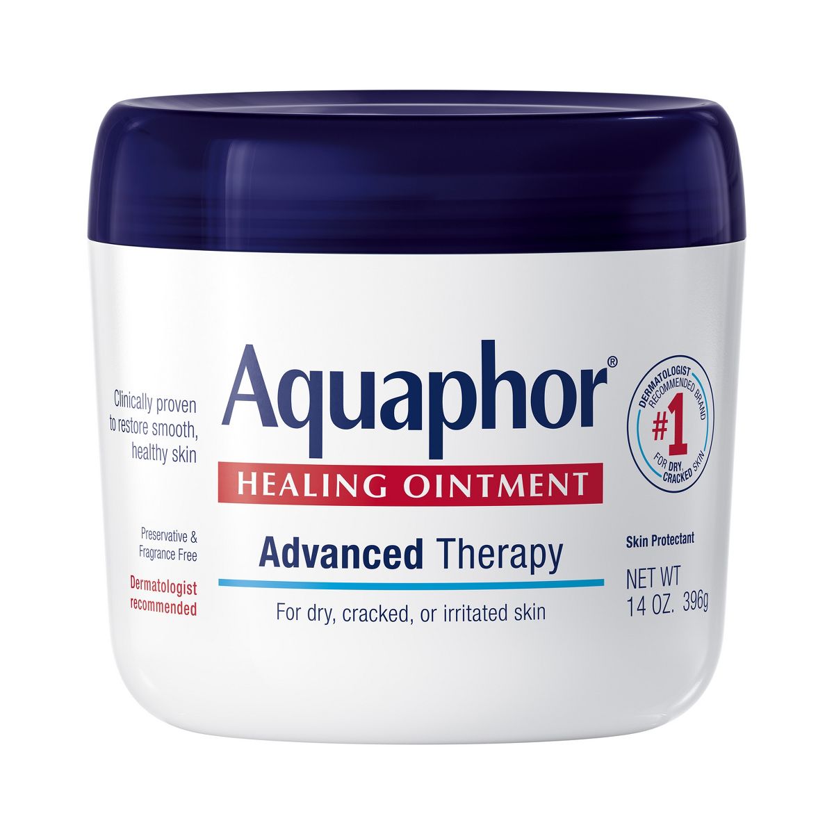 Aquaphor Healing Ointment Skin Protectant Advanced Therapy Moisturizer for Dry and Cracked Skin Unscented - .25oz