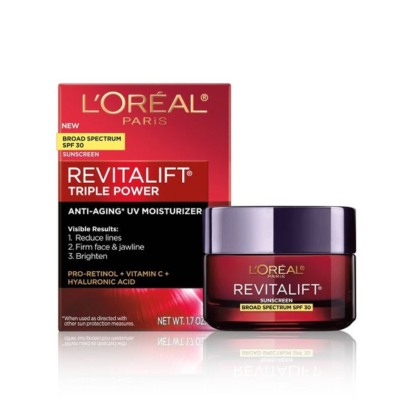 L'Oreal Paris Revitalift Triple Power Anti-Aging Face Moisturizer - SPF 30 - 1.7 oz