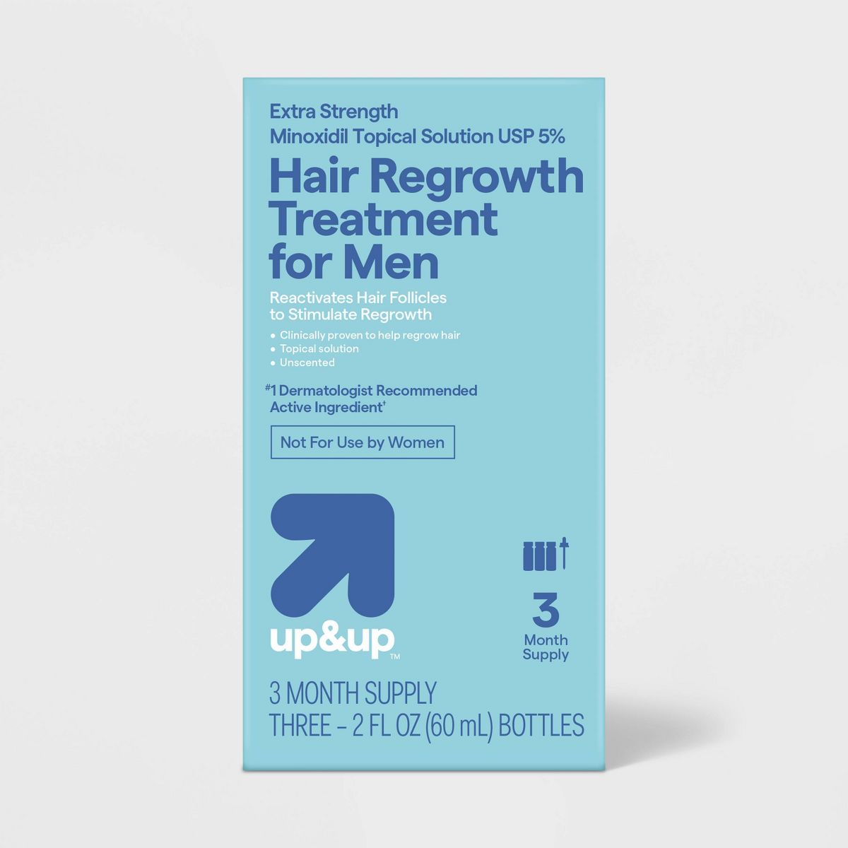 Hair Regrowth Treatment for Men - 3ct/2 fl oz - up&up™