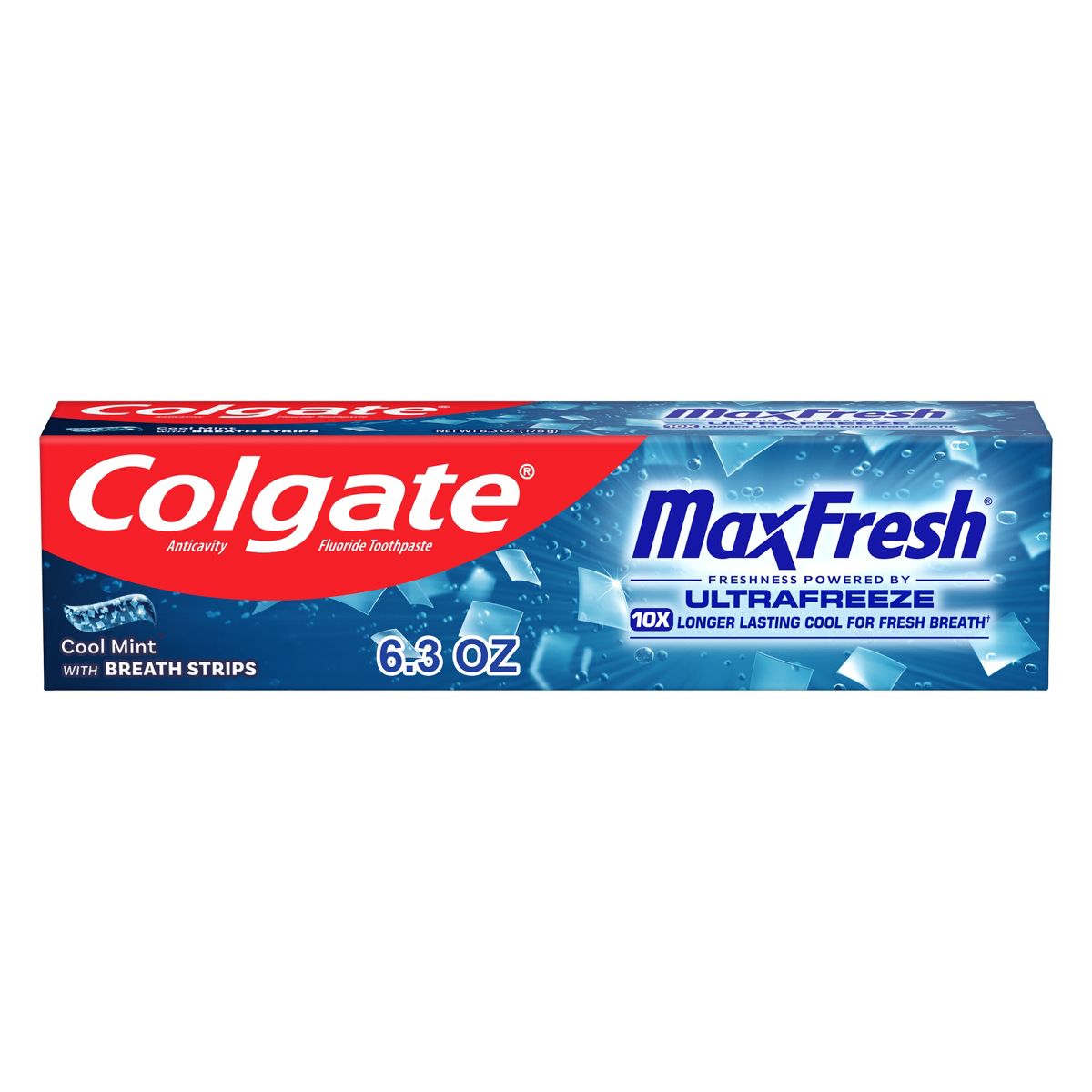 Colgate Max Fresh Toothpaste Cool Mint - 6.3oz/3pk