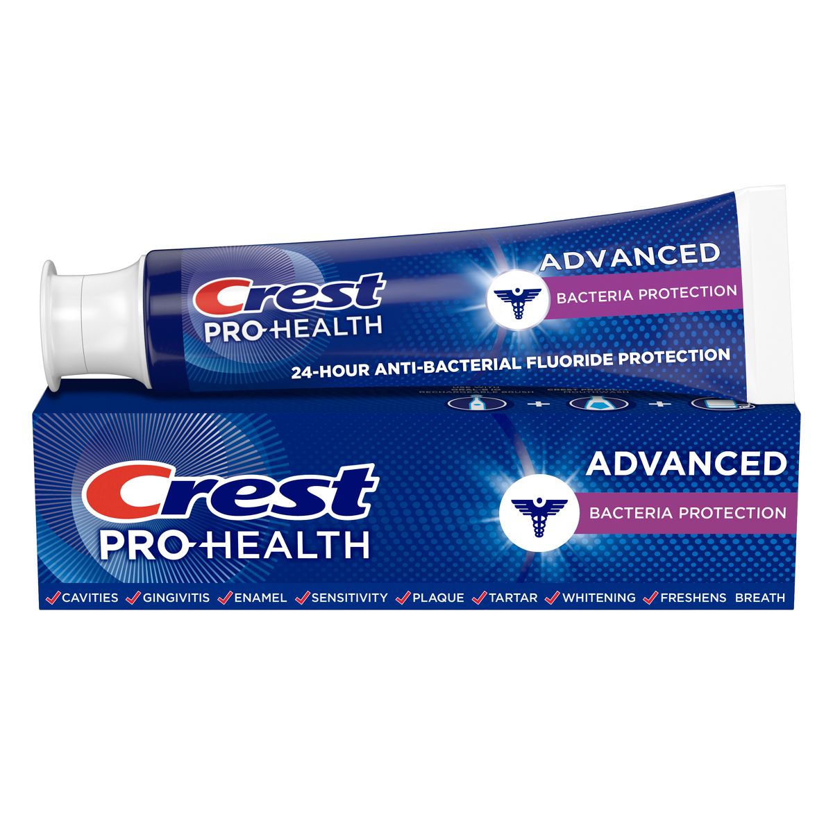 Crest Pro-Health Advanced Bacteria Protection Fluoride Toothpaste - 5.1oz/2pk