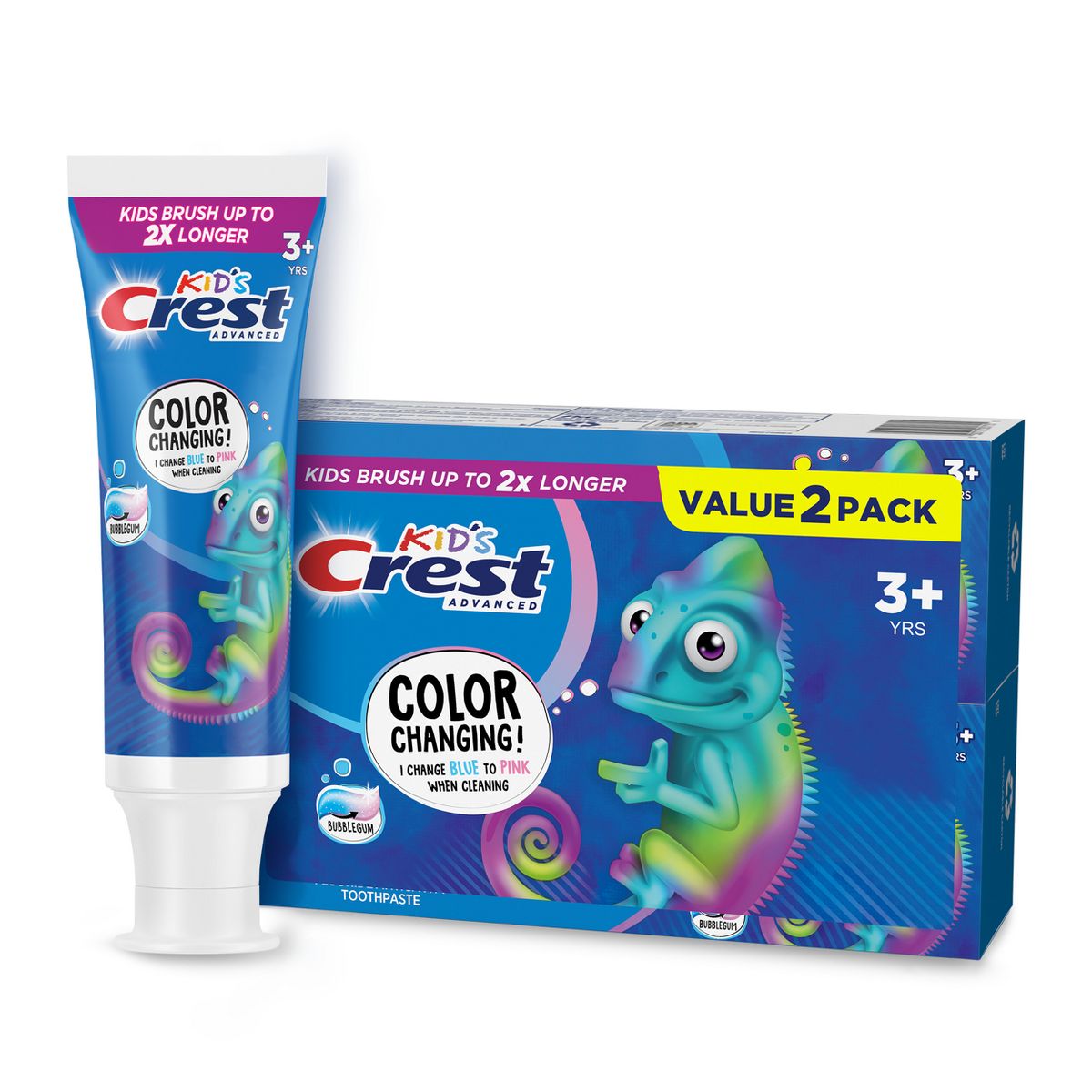 Crest Advanced Kid's Fluoride Toothpaste - Bubblegum Flavor- 4.2oz
