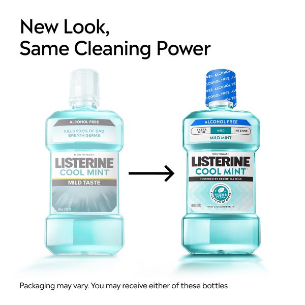 Listerine Alcohol-Free Mild Mouthwash - Cool Mint - 1L