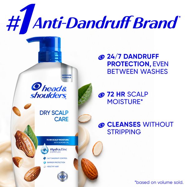 Head & Shoulders 2-in-1 Dandruff Shampoo and Conditioner, Anti-Dandruff Treatment, Dry Scalp Care for Daily Use, Paraben-Free - 12.5 fl oz