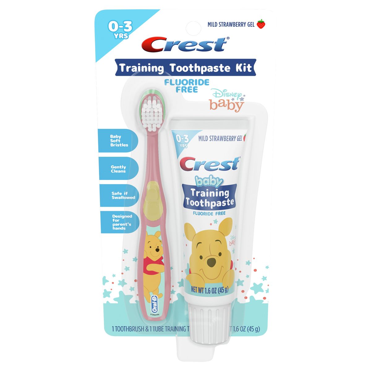 Crest Training Toothpaste and Toothbrush Kit - Disney's Winnie the Pooh - 2pk