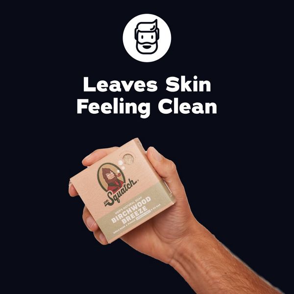 DR. SQUATCH Men's All Natural Bar Soap - Brichwood Breeze - 5oz