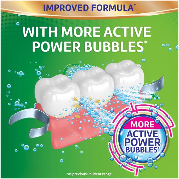 Polident 3 Minute Cleanser Tablets for Dentures, Retainers, Mouthguards - 90ct