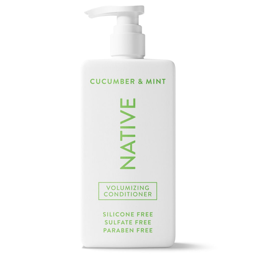Native Vegan Cucumber & Mint Volume Conditioner, Clean, Sulfate, Paraben and Silicone Free - 16.5 fl oz