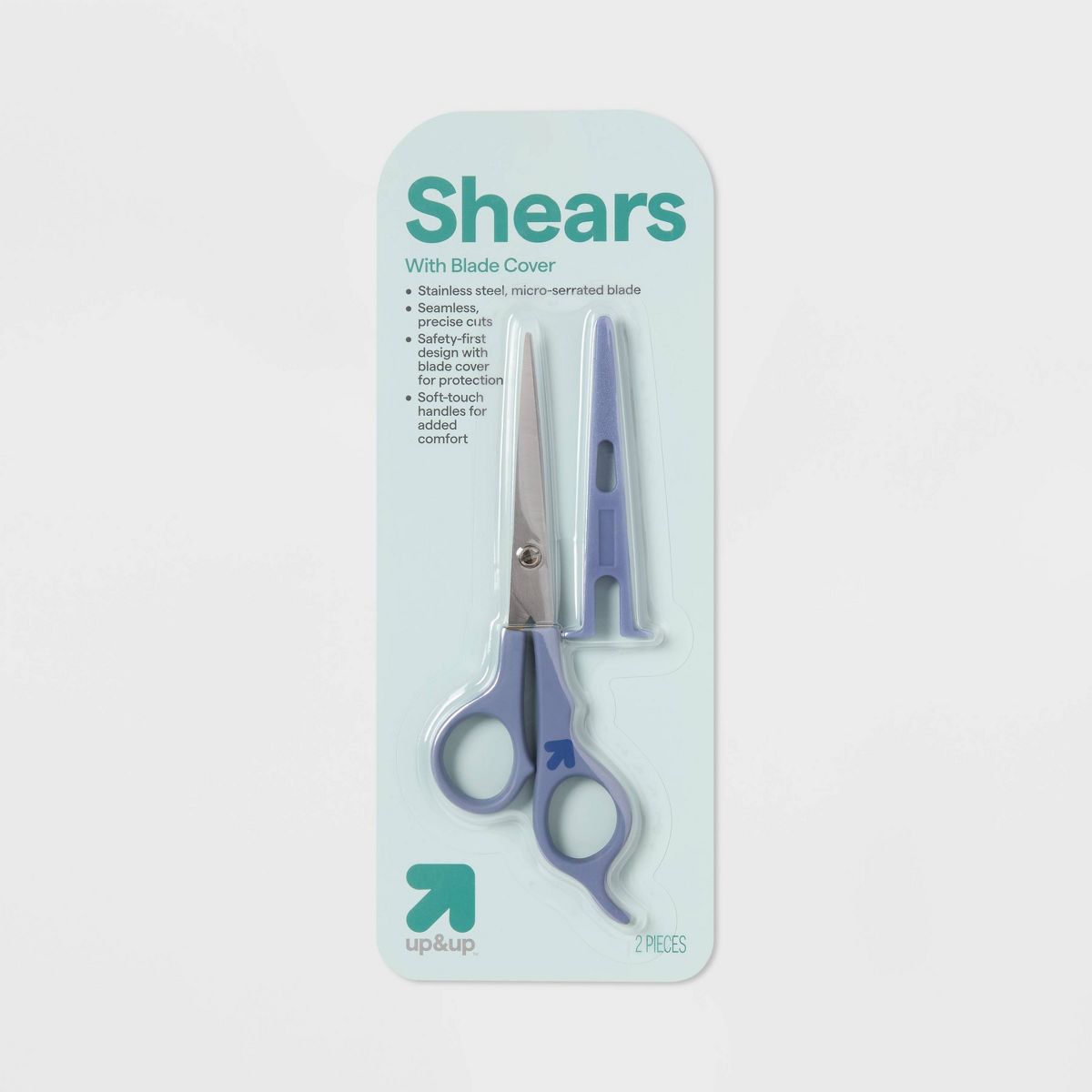 Shears + Safety Blade Cover Hair Styling Scissors - up&up™