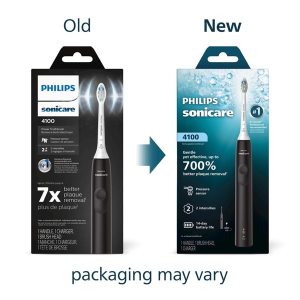 Philips Sonicare 4100 Plaque Control Rechargeable Electric Toothbrush - HX3681/23 - White